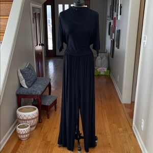 Women's Black Wide-Leg Jumpsuit